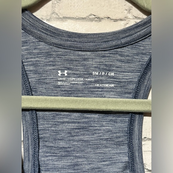 Under Armour Work Out Tank Navy Blue Small (S) - Picture 3 of 5